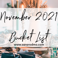 November 2021 Bucket List